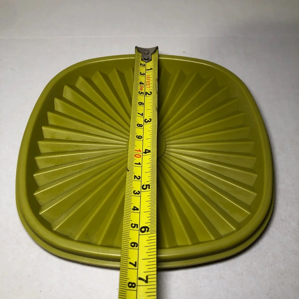 Vintage Tupperware Servalier Replacement Square Olive Green Lid Seal #841-19